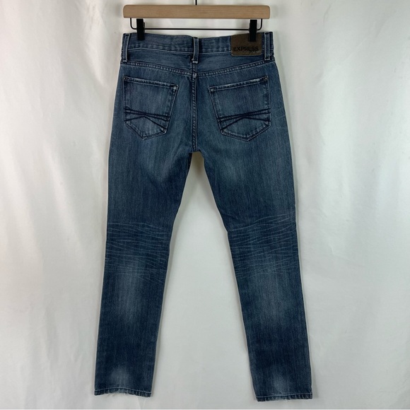 EXPRESS ROCCO SLIM FIT SKINNY LEG JEANS - Picture 9 of 16